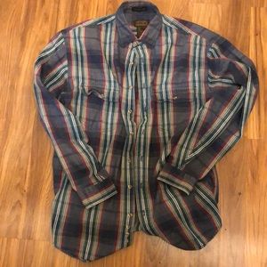 Genuine Vintage Elkhorn Twill, Eddie Bauer, Shirt, Large.